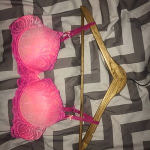 HOT PINK PUSHUP BRA- Candies Brand 36B